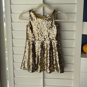 Fully sequined girls dress
